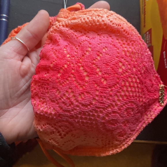 Peach orange pink ombre bikini top roxy - Picture 3 of 4